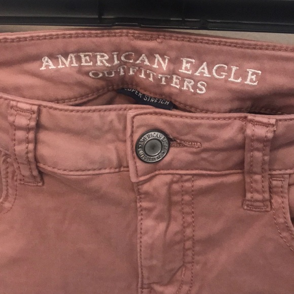 American Eagle Super Stretch Rose Pink Jeggings - Picture 4 of 6